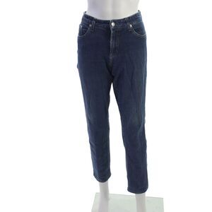 Fabrizio Gianni Jeans Women Ankle Straight Dark Blue Size 8